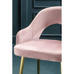 Dusky Pink Velvet Dining Chair | Dani
