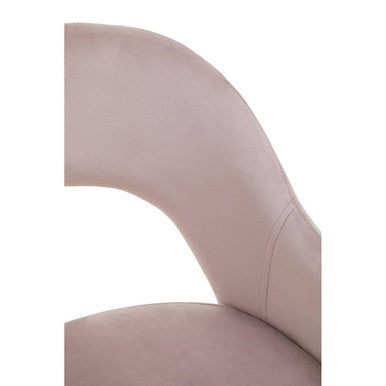 Dusky Pink Velvet Dining Chair | Dani