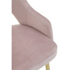 Dusky Pink Velvet Dining Chair | Dani