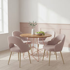 Dusky Pink Velvet Dining Chair | Dani
