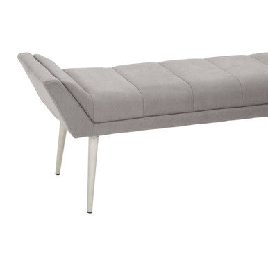 Grey Bench with Angular Base | Gilden