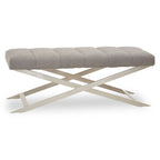 Grey Bench with Cross Base | Gilden