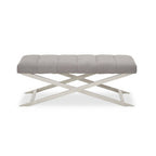 Grey Bench with Cross Base | Gilden