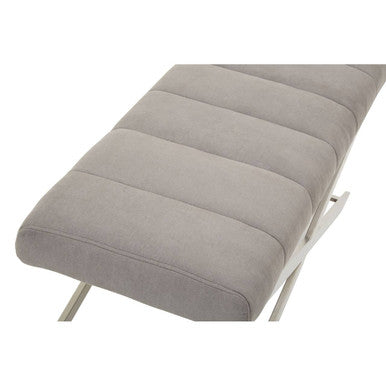 Grey Bench with Cross Base | Gilden