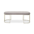 Grey Bench with Curved Base | Gilden