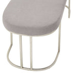 Grey Bench with Curved Base | Gilden