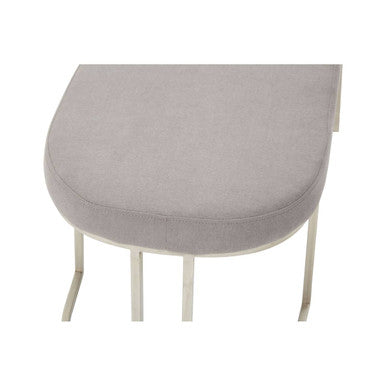 Grey Bench with Curved Base | Gilden