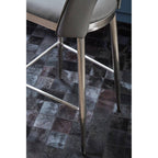 Grey Leather Effect Bar Chair | Gilden