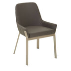 Grey Faux Leather Dining Chair | Gilden