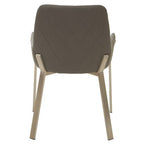 Grey Faux Leather Dining Chair | Gilden