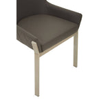 Grey Faux Leather Dining Chair | Gilden