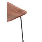 Acacia Wood with Black Frame Bar Stool | Nandri
