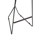 Acacia Wood with Black Frame Bar Stool | Nandri