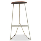 Acacia Wood with Antique Silver Frame Bar Stool | Nandri