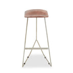 Acacia Wood with Antique Silver Frame Bar Stool | Nandri