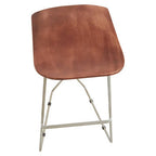 Acacia Wood with Antique Silver Frame Bar Stool | Nandri