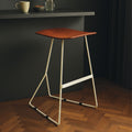 Acacia Wood with Antique Silver Frame Bar Stool | Nandri