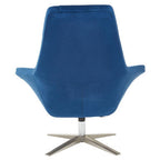 Navy Velvet Swivel Lounge Chair | Kalo
