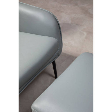 Grey Velvet Swivel Lounge Chair | Kalo