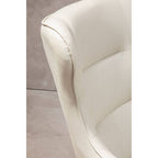 Stone Faux Leather Armchair and Footstool | Kaiko