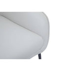 Stone Faux Leather Armchair and Footstool | Kaiko
