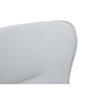 Stone Faux Leather Armchair and Footstool | Kaiko