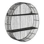 Black Wire Round Wall Shelf | Enzo