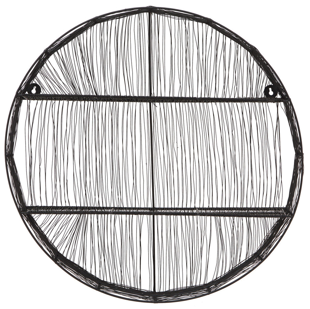 Black Wire Round Wall Shelf | Enzo