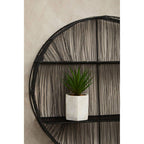 Black Wire Round Wall Shelf | Enzo