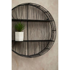 Black Wire Round Wall Shelf | Enzo
