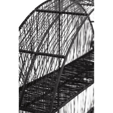 Black Wire Round Wall Shelf | Enzo