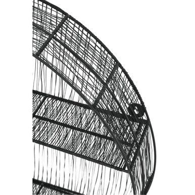 Black Wire Round Wall Shelf | Enzo