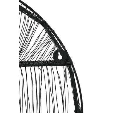 Black Wire Round Wall Shelf | Enzo
