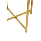 Set of 2 Black Wire and Gold Metal Frame Nesting Tables | Enzo