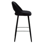 Black Velvet Bar Chair | Warren