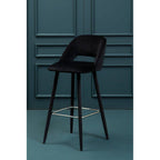 Black Velvet Bar Chair | Warren