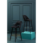 Black Velvet Bar Chair | Warren