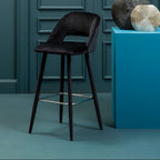 Black Velvet Bar Chair | Warren