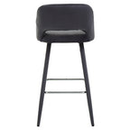 Grey Velvet Bar Chair | Warren