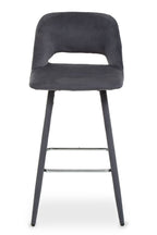 Grey Velvet Bar Chair | Warren