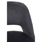 Grey Velvet Bar Chair | Warren
