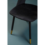 Black Velvet Dining Chair | Warren