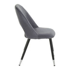 Grey Velvet Dining Chair | Warren