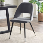 Grey Velvet Dining Chair | Warren
