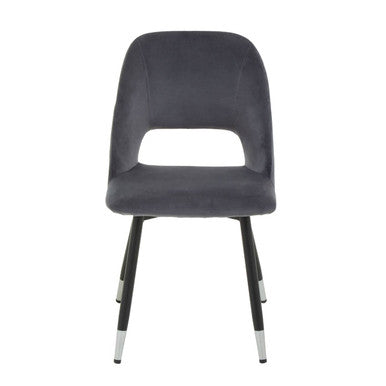 Grey Velvet Dining Chair | Warren