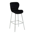 Black Velvet Bar Chair | Warton