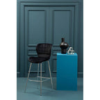 Black Velvet Bar Chair | Warton