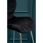 Black Velvet Bar Chair | Warton