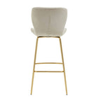 Mink Velvet Bar Chair | Warton