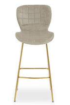 Mink Velvet Bar Chair | Warton